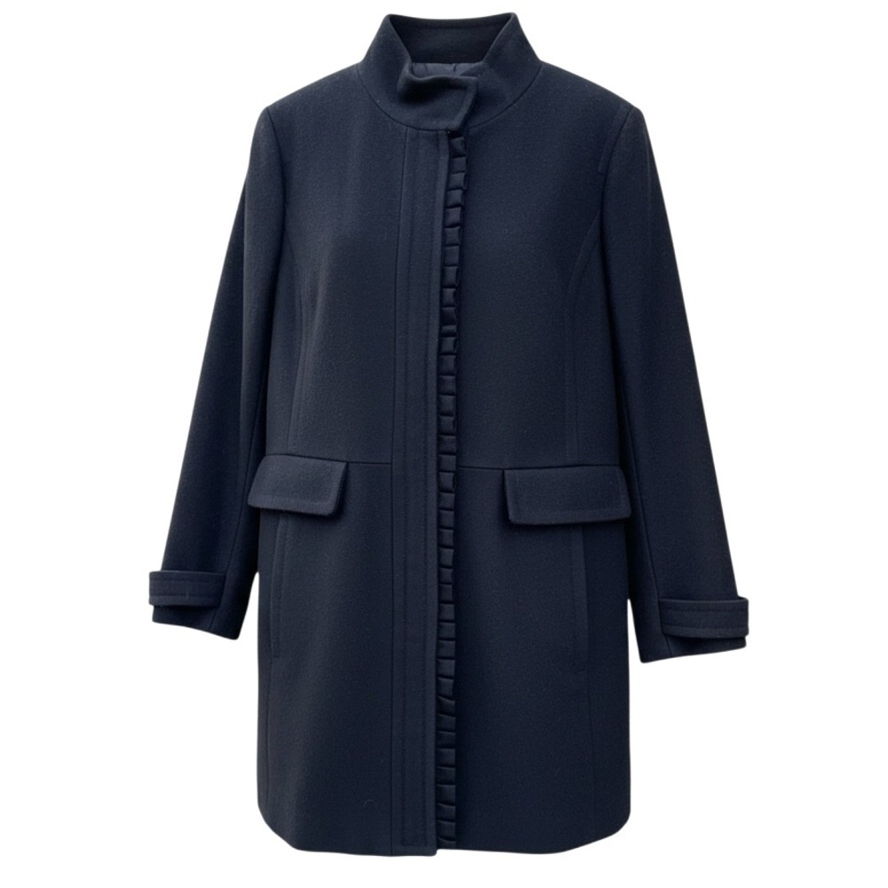 Banana Republic Wool Black Women's Coat Petite L